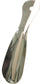 8 Inch Metal Pro Fitter Shoehorn - Classic Nickel, full view