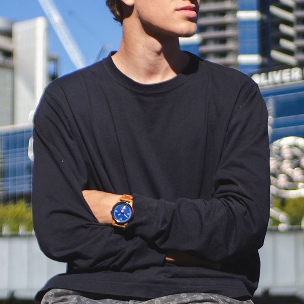 Men's Handcrafted Engraving Ambila Wood Watch - Best Gift Idea!