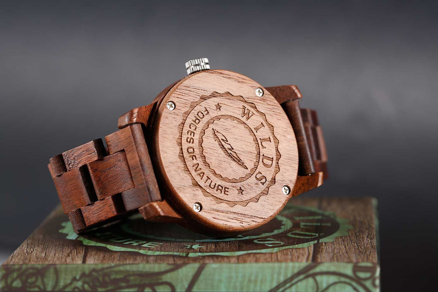Men's Handcrafted Engraving Walnut Wood Watch - Best Gift Idea!